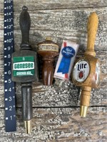 4 beer tap handles