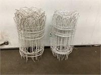 Set of 2 White Fencing