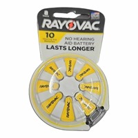 Rayovac Size 10 Hearing Aid Batteries (8 Pack)