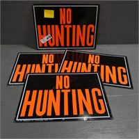 Tin No Hunting Signs