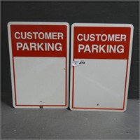 Metal Customer Parking Signs