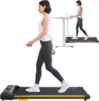 UREVO Walking Pad  Under Desk Treadmill  Yellow