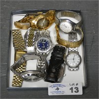 Assorted Mens Wrist Watches, Elgin & Others