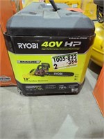 Ryobi 40v brushless 18" cordless chainsaw