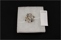 sterling silver pearl pin (display)