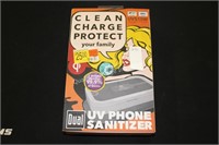 dual UV phone sanitizer/charger (display)