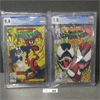Graded Amazing Spider Man Comics #362 & #363
