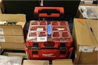 2pc milwaukee packout stackable toolboxes