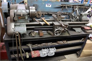 ALTAS CLAUSING METAL LATHE WITH ATTACHEMENTS &
