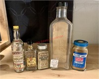 5 Vintage Bottles (hallway)