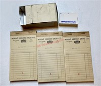 Vintage Mount Vernon Drug Co. Notepads and Sticky