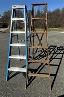 Fiberglass Ladder & Wood Ladder