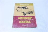 Vintage Renault 16 Workshop Manual Repair