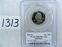(4) 2003-S Alabama Quarter PCGS Graded PR69 DC