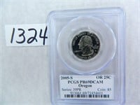 (10) 2005-S Oregon Quarter PCGS Graded PR69 DC