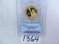 2007-S John Adams Dollar, PCGS Graded PR69 DC