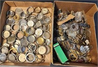 Pocket Watch Parts Lot Collection