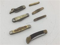 Vintage Pocket Knives. Some Blades Are Broken