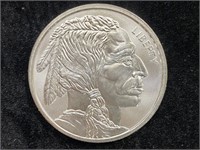 .999 Troy Oz. Indian & Buffalo Silver Coin