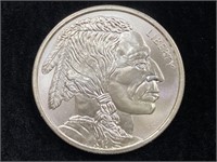 .999 Troy Oz. Indian & Buffalo Silver Coin