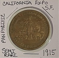 1915 California Exposition  Semi-rare Medal