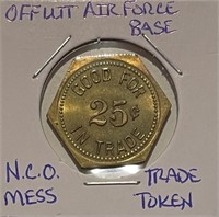 Offutt Air Force Base 25 Cent Trade Token