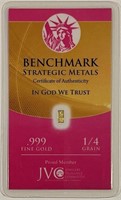1/4 Grain Pure Gold Serial #376035