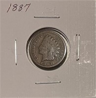 US 1887 Indian Cent