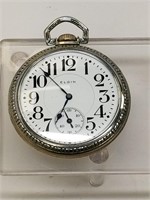 1913 Elgin Pocket Watch With Display Back