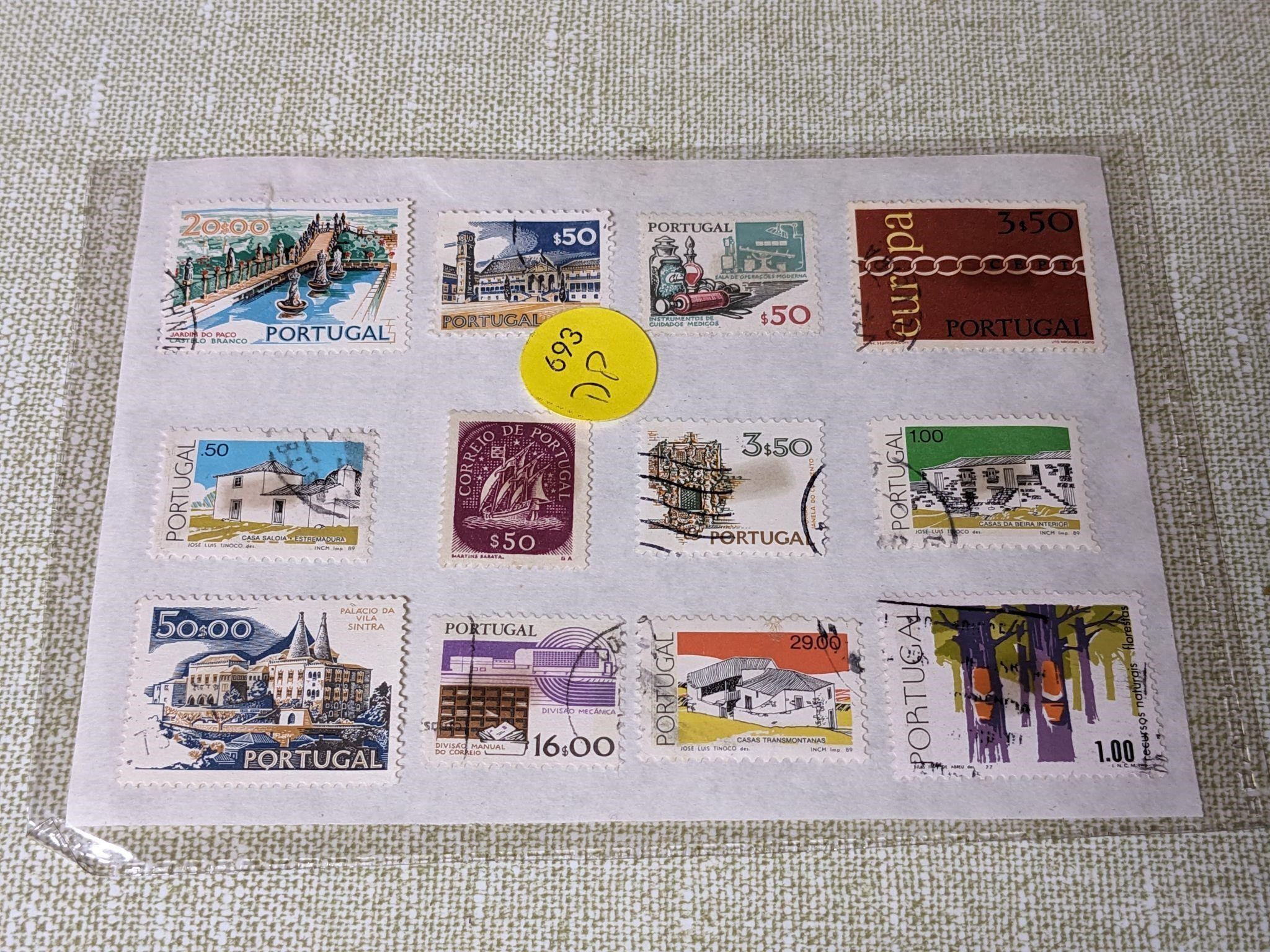 VTG Portugal Stamp Sheet