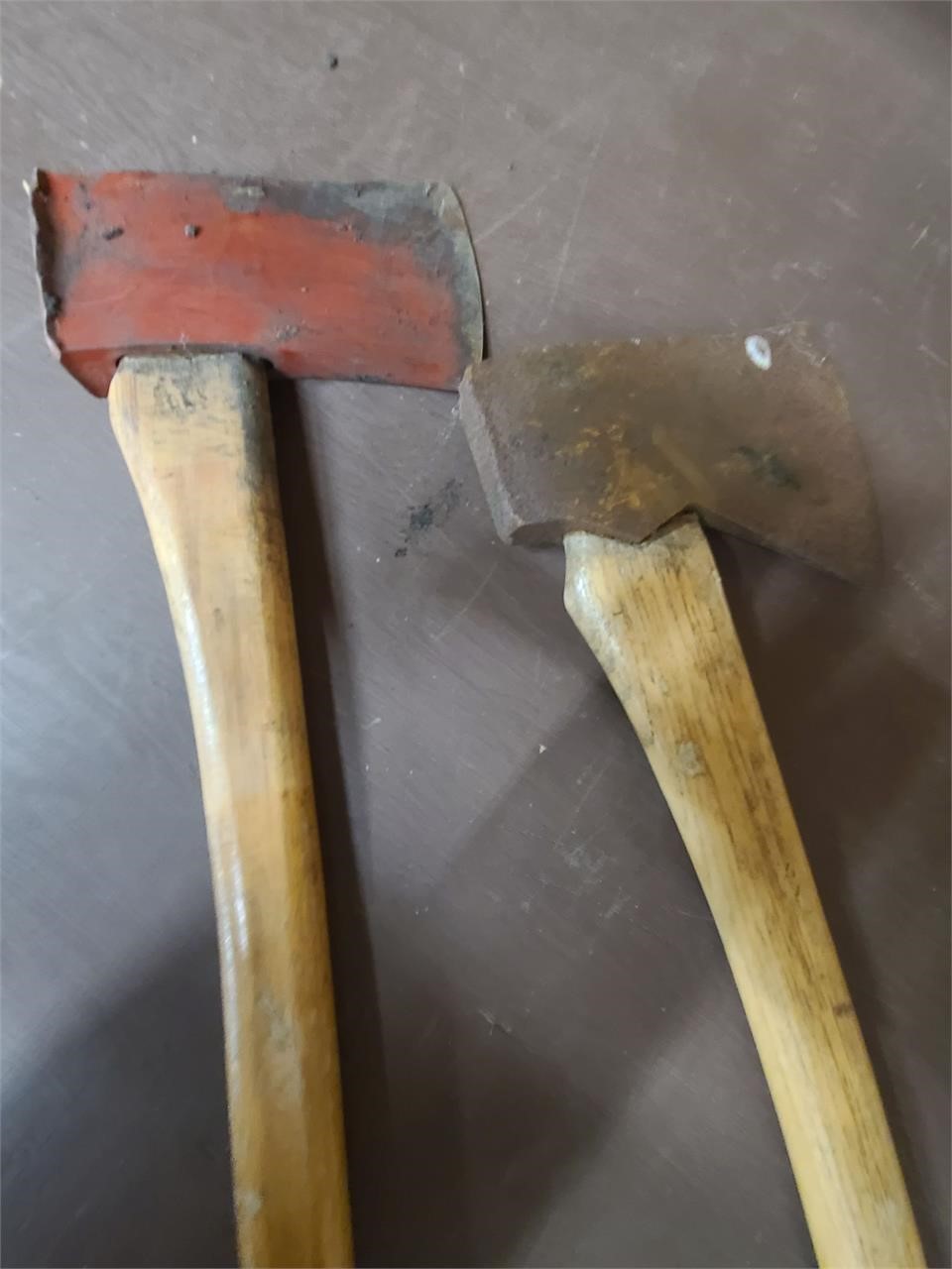 Qty 2 Vintage Logging Axe Collectible Collins