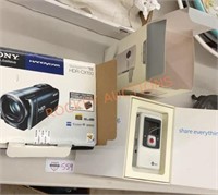 Sony video camera and flip video lot