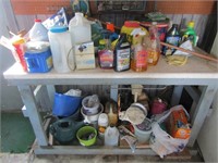 shelf,partial chemicals & all misc items