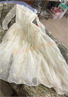 Vintage handmade wedding gown