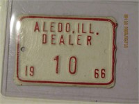 Antique Bicycle License Plate