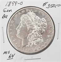 1899-O Morgan Siler Dollar Coin BU
