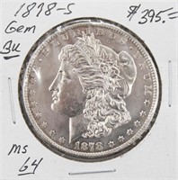1878-S BU Morgan Silver Dollar Coin