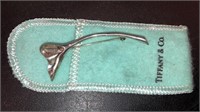 Sterling Tiffany & Co ginkgo  pin 2-1/2’’ long