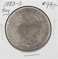 1883-S Morgan Silver Dollar Coin KEY