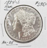 1884-S Morgan Silver Dollar Coin RARE