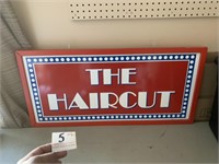 Double Sided Haircut Sign