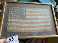 Older Small Flag in Picture Frame