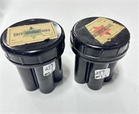 GERMAN BAKELITE FLARE CANISTER PAIR