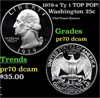 Proof 1979-s Ty 1 Washington Quarter TOP POP! 25c