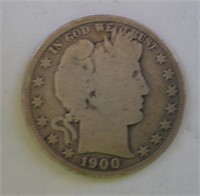 1900 Barber Half Dollar (no mint mark)