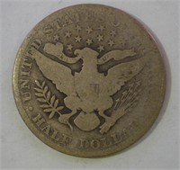 1912 Barber Half Dollar (no mint mark)