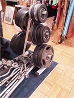 Weightlifting equipment: barbells,