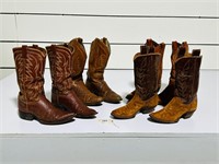 (4) Pair of Vintage Cowboy Boots