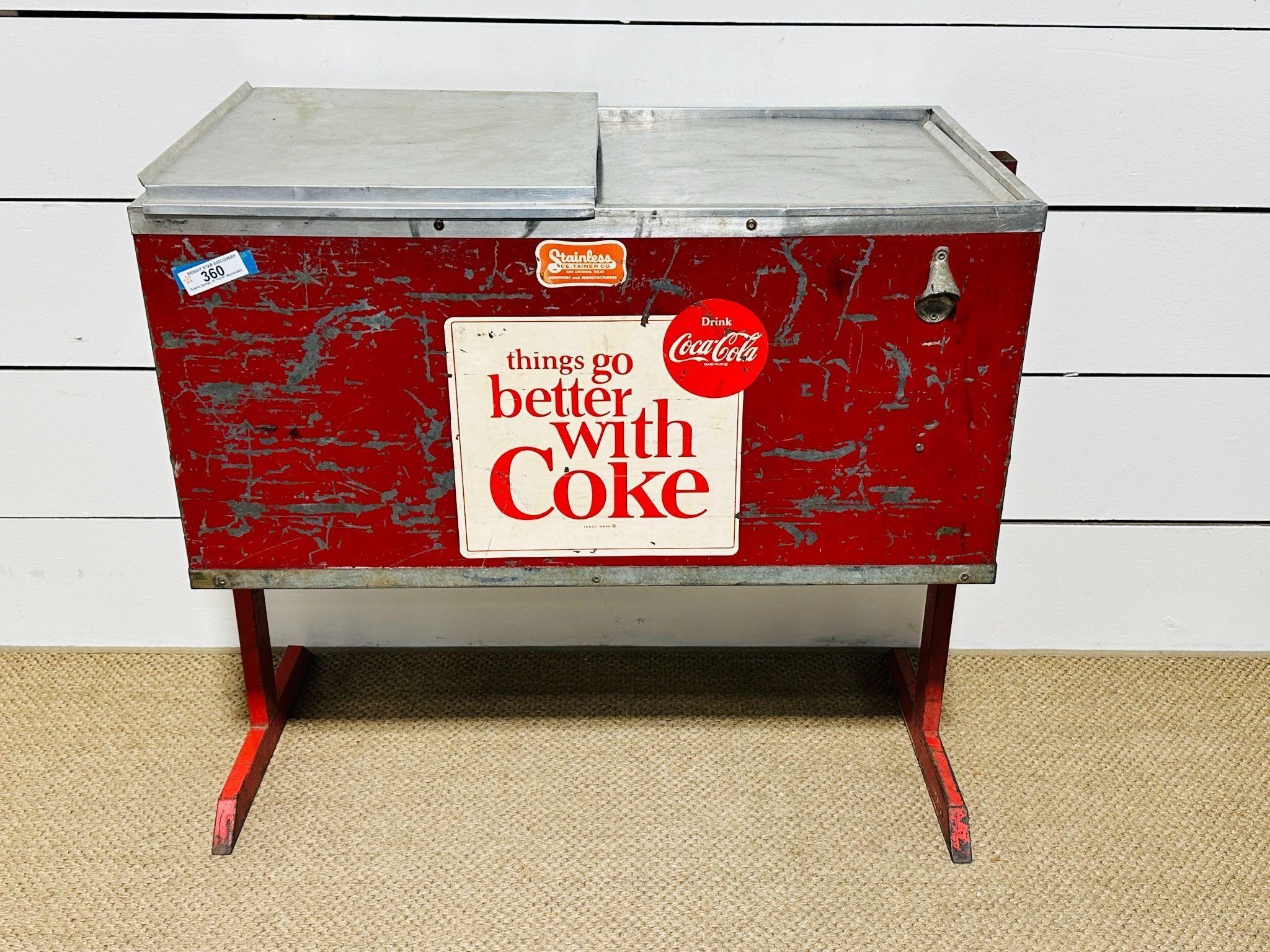 Vintage Coca Cola Ice Cooler