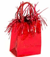Mini Gift Bag Red Balloon Weights (6)